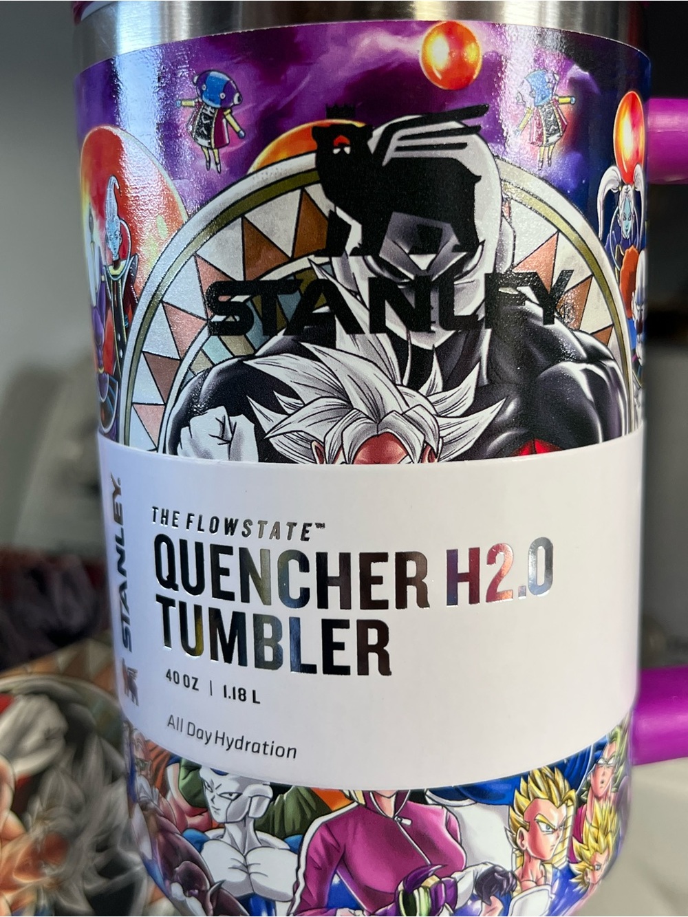 Dragon Ball Stanley Quencher H2.0 Tumbler - Vibrant Multicolor Anime Design 40oz